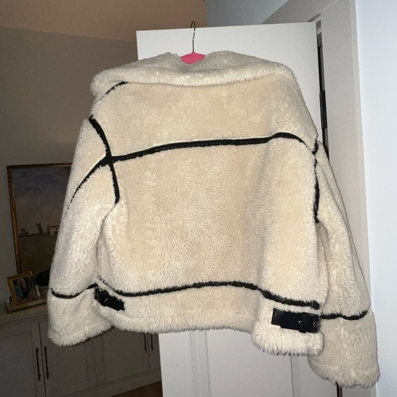Zara Cream Jacket with Black Trim - Picture 4 of 5